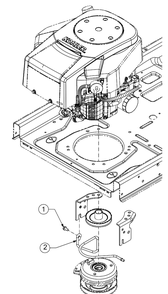 Clutch Keeper Diagram and Parts List for Z-FORCESZ60KH (17BSDGHD010)(2018) Cub Cadet Lawn Tractor
